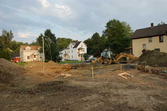 End of day of excavation