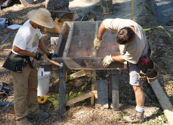 Thom and Spartan fixing concrete forms