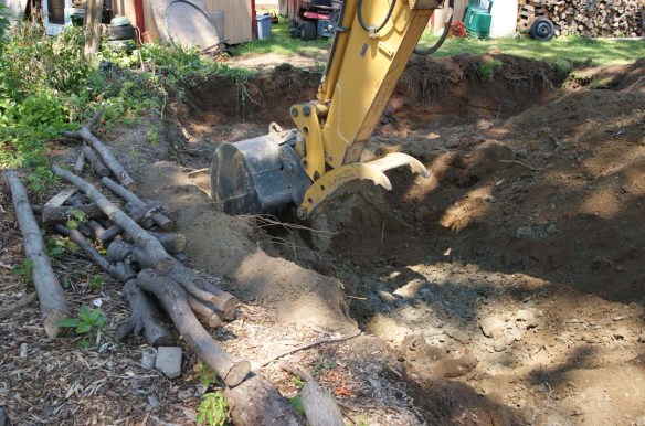 Garage excavation