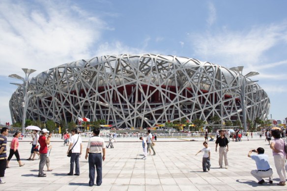 Birds nest for the 2008 Olympics; Beijing China by Herzog & de Meuron