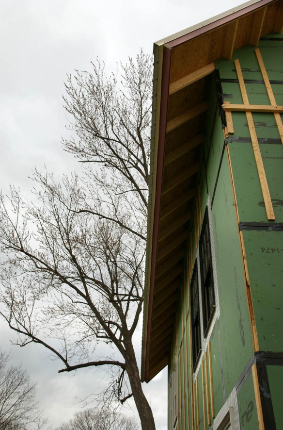 Underside of eave overhang Underside of eave overhang