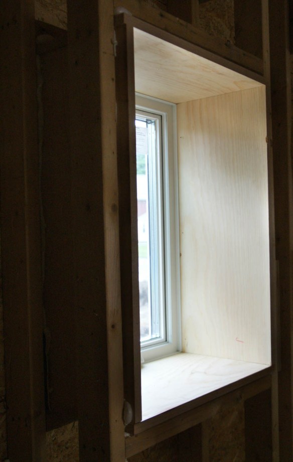 Mudroom window extension jamb