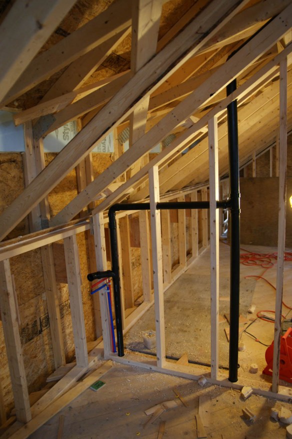 second floor laundry rough in plumbing