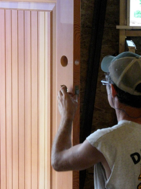 Installing a door lock