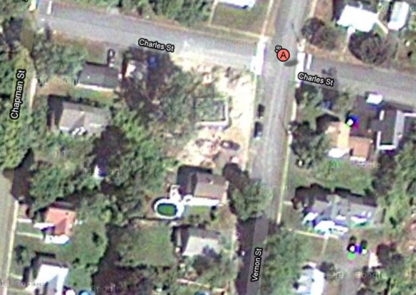Google maps satellite 10 Charles st Aug 2010