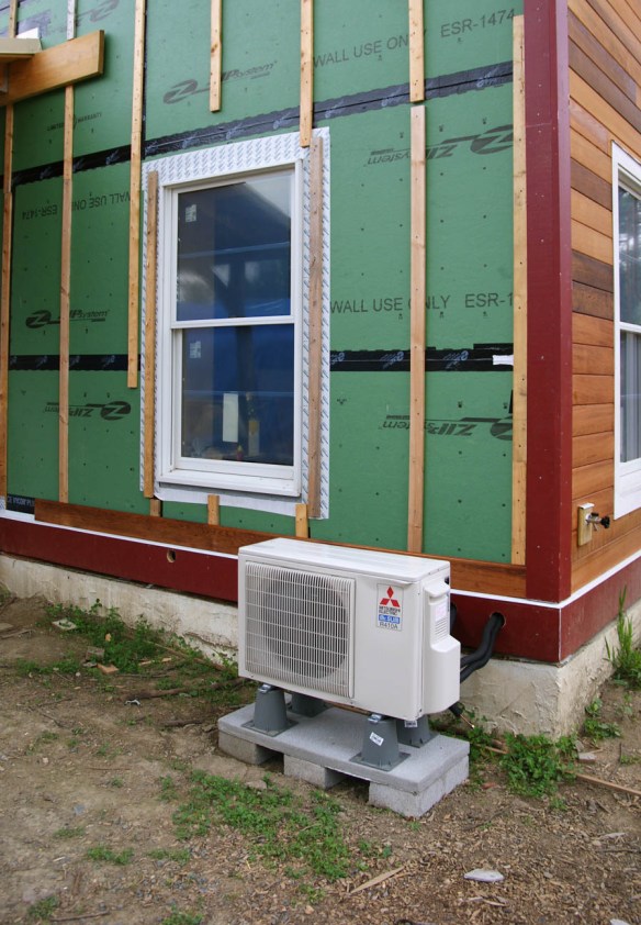 The compressor part of the Mitsubishi Mr. Slim minisplit.