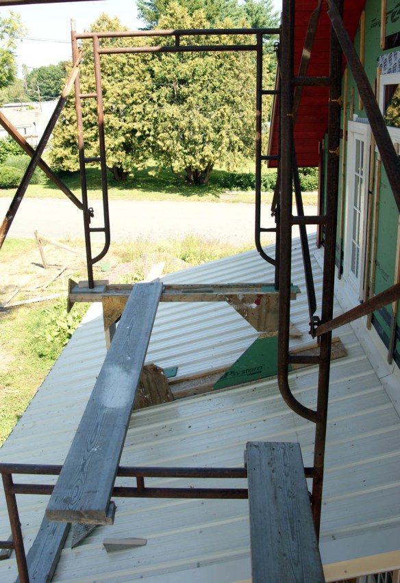 how to put staging scaffolding on a porch roof how to put staging scaffolding on a porch roof