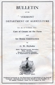 VT Dept of Agric Bulletin Cover