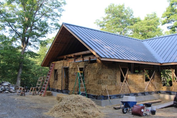 Strawbale Timberframe Home With Standing Seam Roof